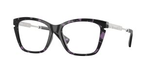 Burberry BE2427U 4159 แว่นสายตาทรงตาแมวสีฮาวานาม่วง สำหรับผู้หญิง