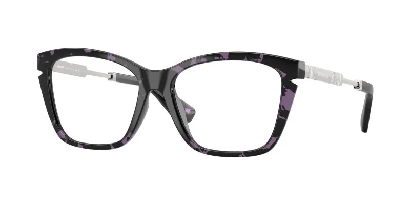 Burberry BE2427U 4159 แว่นสายตาทรงตาแมวสีฮาวานาม่วง สำหรับผู้หญิง