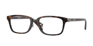 Burberry BE2437D 3002 แว่นสายตาสีฮาวานาเข้มขาโลหะกันเมทัล สำหรับผู้ชาย