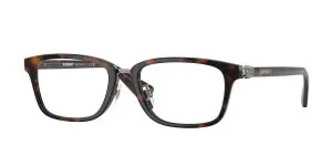 Burberry BE2437D 3002 แว่นสายตาสีฮาวานาเข้มขาโลหะกันเมทัล สำหรับผู้ชาย