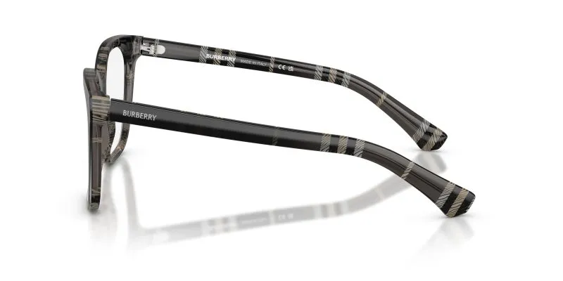 แว่นสายตา Burberry BE2438F 4200 มุมข้าง ลาย Gradient Check ขาแว่น