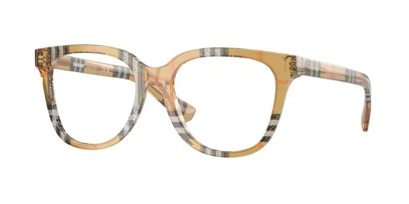 Burberry BE2439F 4163 แว่นสายตาสีทรายลายหมากรุก สำหรับผู้หญิง
