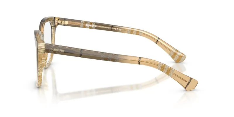 แว่นสายตา Burberry BE2439F 4201 มุมข้าง ลาย Vintage Check สีเบจ