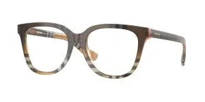 Burberry BE2439F 4202 แว่นสายตาอะซิเตทลายหมากรุก Check Sand Gradient สำหรับผู้หญิง