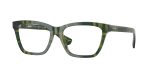 Burberry BE2440F 4169 แว่นสายตาสีเขียว Check ลาย Gradient Check สำหรับผู้หญิง