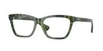 Burberry BE2440F 4169 แว่นสายตาสีเขียว Check ลาย Gradient Check สำหรับผู้หญิง