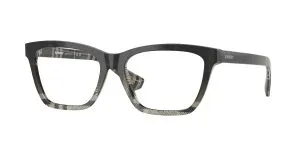 Burberry BE2440F 4200 แว่นสายตาอะซิเตทลาย Gradient Check เทา สำหรับผู้หญิง