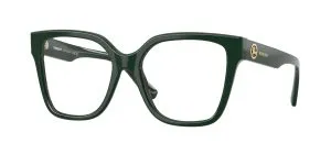 Burberry BE2443F 4203 แว่นสายตาทรงสี่เหลี่ยมอะซิเตทสีเขียว สำหรับผู้หญิง