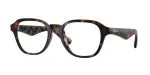 Burberry BE2444U 3002 แว่นสายตาทรงแฟนทอสสีฮาวานาเข้ม ลาย Embossed Check สำหรับผู้ชาย