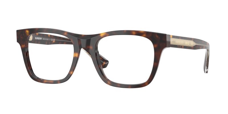 Burberry BE2445F 4205 แว่นสายตาทรงสี่เหลี่ยมอะซิเตทสีฮาวานาเข้ม สำหรับผู้ชาย