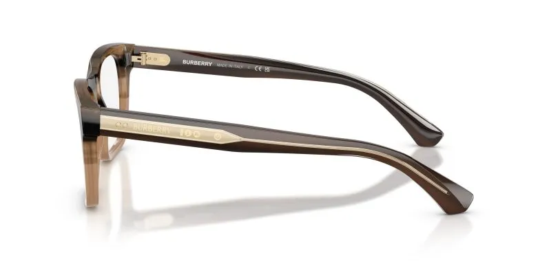 แว่นสายตา Burberry BE2445F 4207 มุมข้าง ลาย Striped Beige Gradient อะซิเตทคลาสสิก