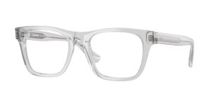 Burberry BE2445F 4210 แว่นสายตาทรงสี่เหลี่ยมอะซิเตทสีเทาขัดเงา สำหรับผู้ชาย