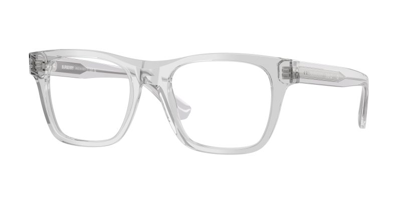 Burberry BE2445F 4210 แว่นสายตาทรงสี่เหลี่ยมอะซิเตทสีเทาขัดเงา สำหรับผู้ชาย