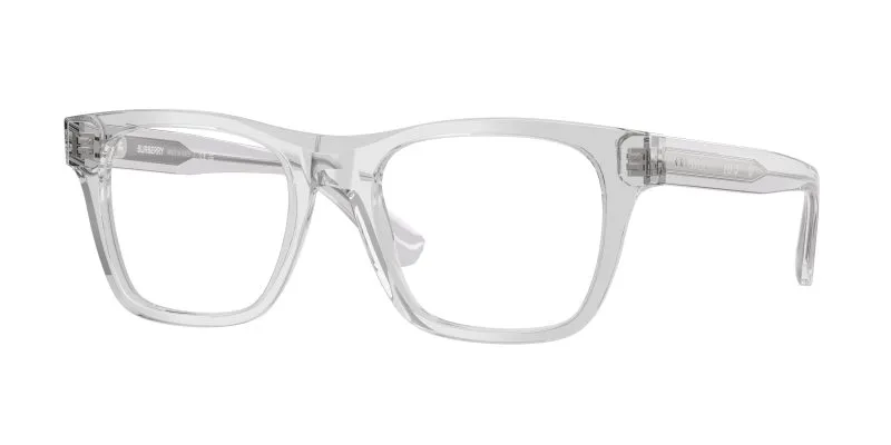 Burberry BE2445F 4210 แว่นสายตาทรงสี่เหลี่ยมอะซิเตทสีเทาขัดเงา สำหรับผู้ชาย