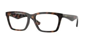 Burberry BE2446U 3002 แว่นสายตาทรงสี่เหลี่ยมผืนผ้าวัสดุฉีดสีฮาวานาเข้ม สำหรับผู้ชาย