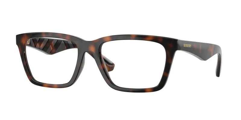 Burberry BE2446U 3002 แว่นสายตาทรงสี่เหลี่ยมผืนผ้าวัสดุฉีดสีฮาวานาเข้ม สำหรับผู้ชาย Burberry BE2446U 3002 แว่นสายตาทรงสี่เหลี่ยมผืนผ้าวัสดุฉีดสีฮาวานาเข้ม สำหรับผู้ชาย