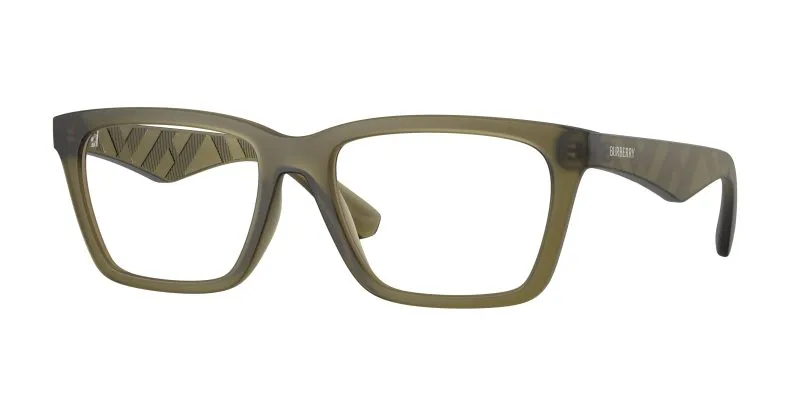 Burberry BE2446U 4212 แว่นสายตาสีเขียวด้าน Verde Opaco ผู้ชาย Burberry BE2446U 4212 แว่นสายตาสีเขียวด้าน Verde Opaco ผู้ชาย
