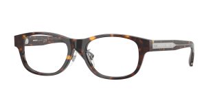 Burberry BE2449D 4205 แว่นสายตาทรงสี่เหลี่ยมผืนผ้าอะซิเตทสีฮาวานาเข้ม สำหรับผู้ชาย