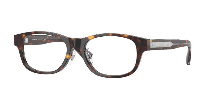 Burberry BE2449D 4205 แว่นสายตาทรงสี่เหลี่ยมผืนผ้าอะซิเตทสีฮาวานาเข้ม สำหรับผู้ชาย