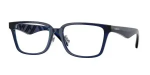 Burberry BE2450D 4110 แว่นสายตาทรงสี่เหลี่ยมวัสดุฉีดสีน้ำเงิน สำหรับผู้ชาย