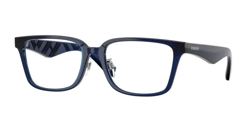 Burberry BE2450D 4110 แว่นสายตาทรงสี่เหลี่ยมวัสดุฉีดสีน้ำเงิน สำหรับผู้ชาย