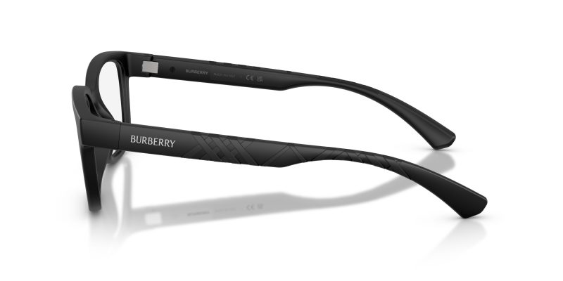 แว่นสายตา Burberry BE2451U 3464 มุมข้าง ลาย Textured Check บนขาแว่น
