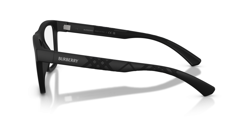 แว่นสายตา Burberry BE2452U 3464 มุมข้าง ฟินิชดำด้าน Matte
