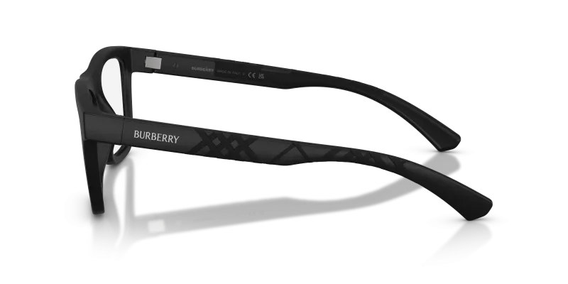 แว่นสายตา Burberry BE2452U 3464 มุมข้าง ฟินิชดำด้าน Matte