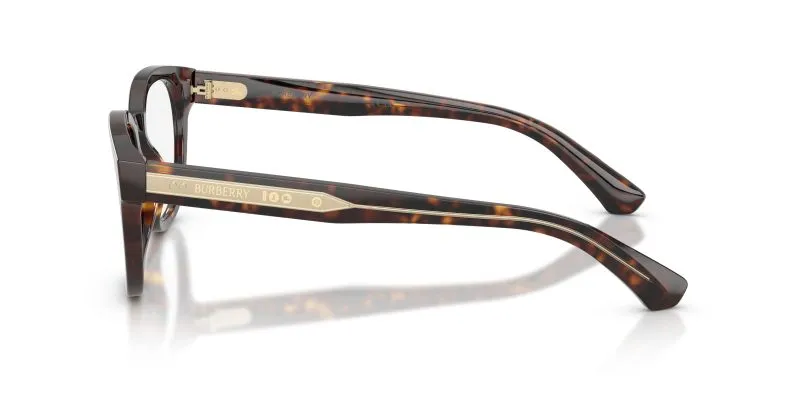 แว่นสายตา Burberry BE2454F 4205 มุมข้าง อะซิเตทท็อปคริสตัลพื้นฮาวานาเข้มคอลเลกชัน CLASSIC