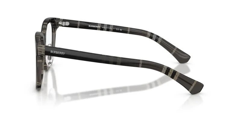 แว่นสายตา Burberry BE2455F 4200 มุมข้าง ลาย Check Gradient Grey บนอะซิเตท