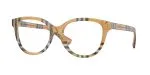 Burberry BE2456 4163 แว่นสายตาทรงตาแมวอะซิเตทลาย Check Sand สำหรับผู้หญิง