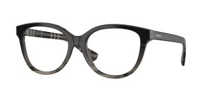 Burberry BE2456 4200 แว่นสายตาทรงตาแมวอะซิเตทลาย Check Grey Gradient สำหรับผู้หญิง