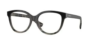 Burberry BE2456 4200 แว่นสายตาทรงตาแมวอะซิเตทลาย Check Grey Gradient สำหรับผู้หญิง