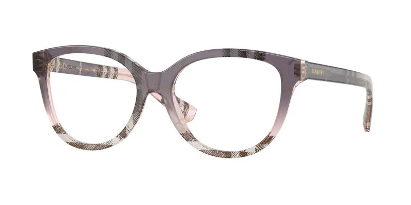 Burberry BE2456 4220 แว่นสายตาทรงตาแมวลาย Check Gradient Bow สำหรับผู้หญิง