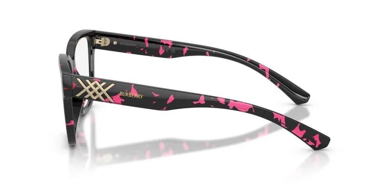 แว่นสายตา Burberry BE2457U 4126 มุมข้าง ลาย Tortoise บานเย็นฮาวานาคอลเลกชัน Heritage