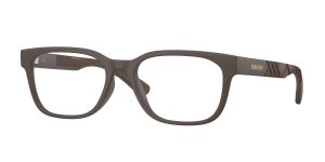 Burberry BE2460D 4234 แว่นสายตาทรงสี่เหลี่ยมผืนผ้าวัสดุฉีดสีน้ำตาลด้าน สำหรับผู้ชาย