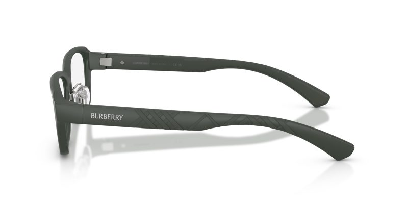 แว่นสายตา Burberry BE2461D 4232 มุมข้าง ลาย Textured Check บนขาแว่น