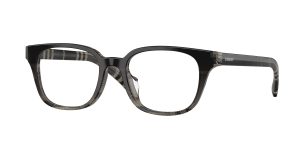 Burberry BE2462D 4200 แว่นสายตาทรงสี่เหลี่ยมอะซิเตทลาย Check Gradient Grey สำหรับผู้หญิง