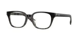 Burberry BE2462D 4200 แว่นสายตาทรงสี่เหลี่ยมอะซิเตทลาย Check Gradient Grey สำหรับผู้หญิง