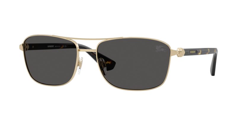 Burberry BE3163 110987 แว่นกันแดดโลหะทองอ่อน-ฮาวานาเหลือง เลนส์เทาเข้ม ผู้ชาย Burberry BE3163 110987 แว่นกันแดดโลหะทองอ่อน-ฮาวานาเหลือง เลนส์เทาเข้ม ผู้ชาย