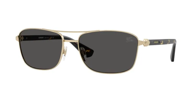 Burberry BE3163 110987 แว่นกันแดดโลหะทองอ่อน-ฮาวานาเหลือง เลนส์เทาเข้ม ผู้ชาย Burberry BE3163 110987 แว่นกันแดดโลหะทองอ่อน-ฮาวานาเหลือง เลนส์เทาเข้ม ผู้ชาย