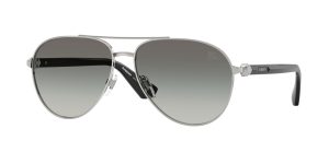 Burberry BE3167 100511 แว่นกันแดดทรงนักบินโลหะเงินเลนส์ไล่ระดับสีเทา ผู้ชาย