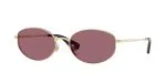 Burberry BE3169 11091A แว่นกันแดดทองอ่อน-ม่วง Metal Check ผู้หญิง Burberry BE3169 11091A แว่นกันแดดทองอ่อน-ม่วง Metal Check ผู้หญิง