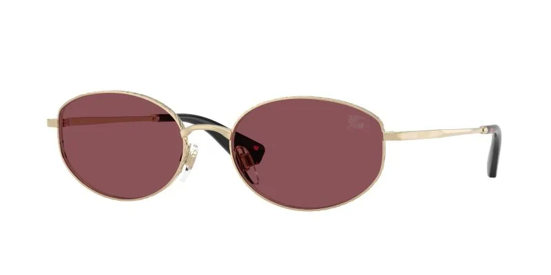 Burberry BE3169 11095Q แว่นกันแดดทองอ่อน เลนส์ม่วง Polarized ผู้หญิง