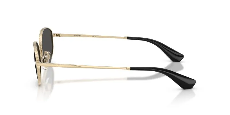 แว่นกันแดด Burberry BE3169 110987 มุมข้าง ขาแว่นโลหะทองอ่อนลาย Metal Check