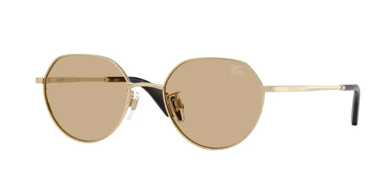 Burberry BE3173D 110973 แว่นกันแดดทองอ่อน-น้ำตาลเข้ม ทรงกลม Unisex Burberry BE3173D 110973 แว่นกันแดดทองอ่อน-น้ำตาลเข้ม ทรงกลม Unisex