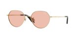 Burberry BE3173D 110984 แว่นกันแดดทองอ่อน-ชมพูเข้ม ทรงกลม ทุกเพศ