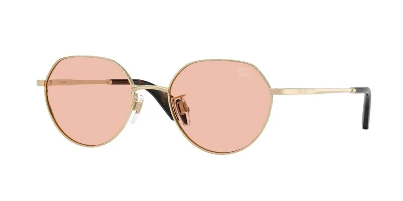 Burberry BE3173D 110984 แว่นกันแดดทองอ่อน-ชมพูเข้ม ทรงกลม ทุกเพศ Burberry BE3173D 110984 แว่นกันแดดทองอ่อน-ชมพูเข้ม ทรงกลม ทุกเพศ