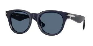 Burberry BE4439 412080 แว่นกันแดดทรงกลมอะซิเตทน้ำเงิน เลนส์น้ำเงินเข้ม ผู้ชาย