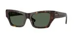 Burberry BE4441U 300271 แว่นกันแดดทรงตาแมวฮาวานาเข้มเลนส์เขียวเข้ม สำหรับผู้หญิง